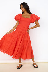 Adela Maxi Dress Red