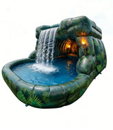 Inflatable Cave Waterfall Pool