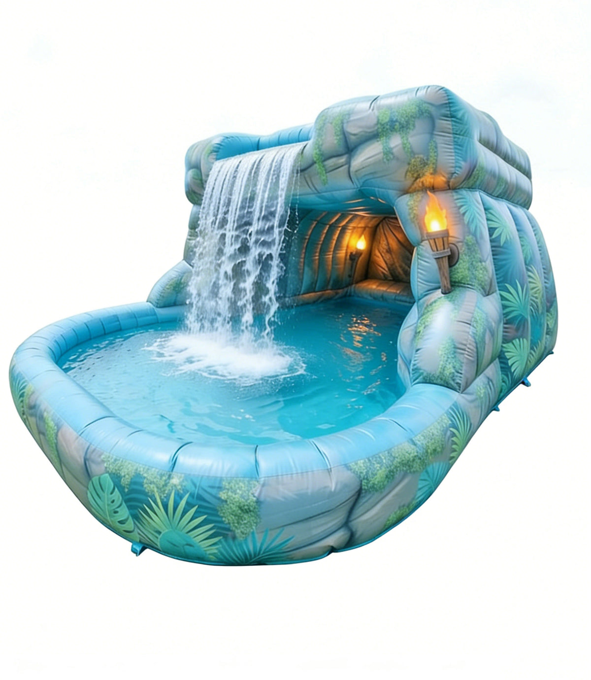 Inflatable Cave Waterfall Pool