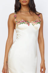 Magnetic Forces Maxi Dress White