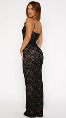 Livette - Black Lace Maxi Dress