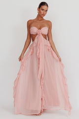 Livette - Cut-Out Ruffle Maxi Dress