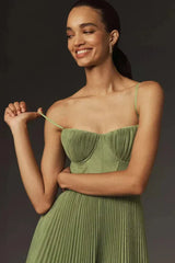 Amarè – Tulle midi dress with sweetheart neckline